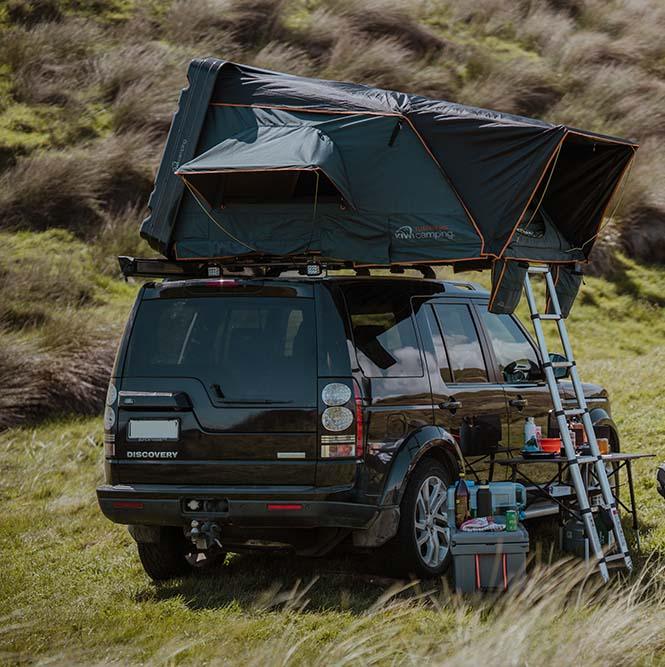 kiwi roof top tent Kiwi Camping Tuatara Hard Shell Rooftop Tent