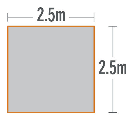 Kiwi Camping Tuatara Blackout Hardshell Awning 2.5M x 2.5M