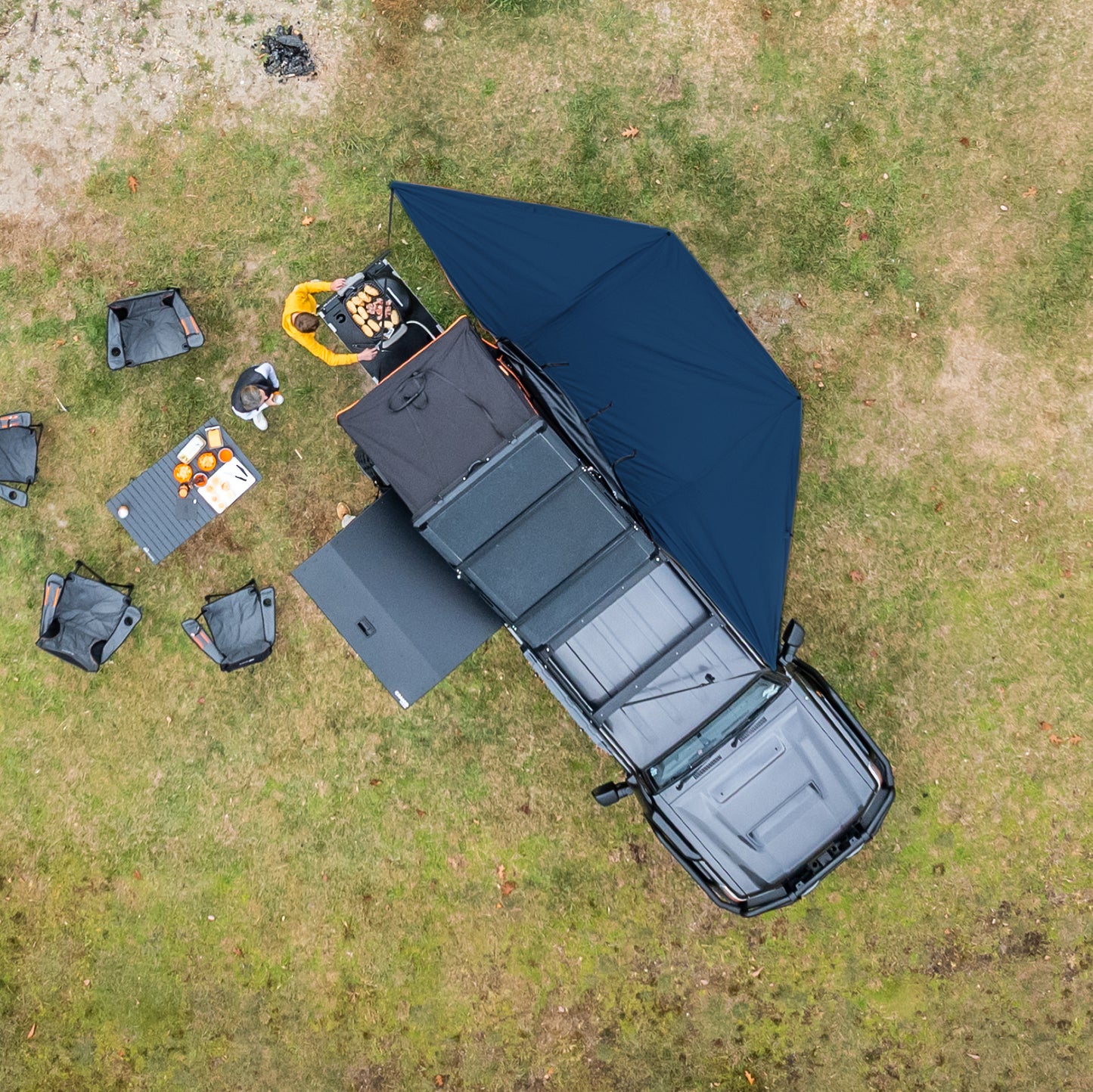 Kiwi Camping Tuatara 180° Self-Supporting Awning 1.8M