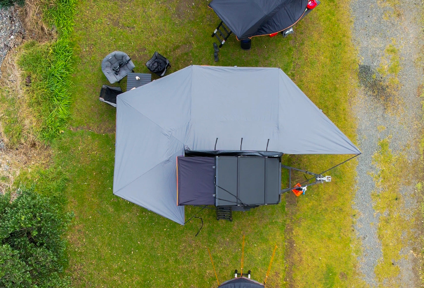 Load video: Tuatara 270 2.5m Degree Awning Features